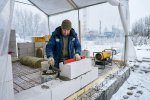 Зимняя кладка пенобетона: противоморозные добавки и прогрев